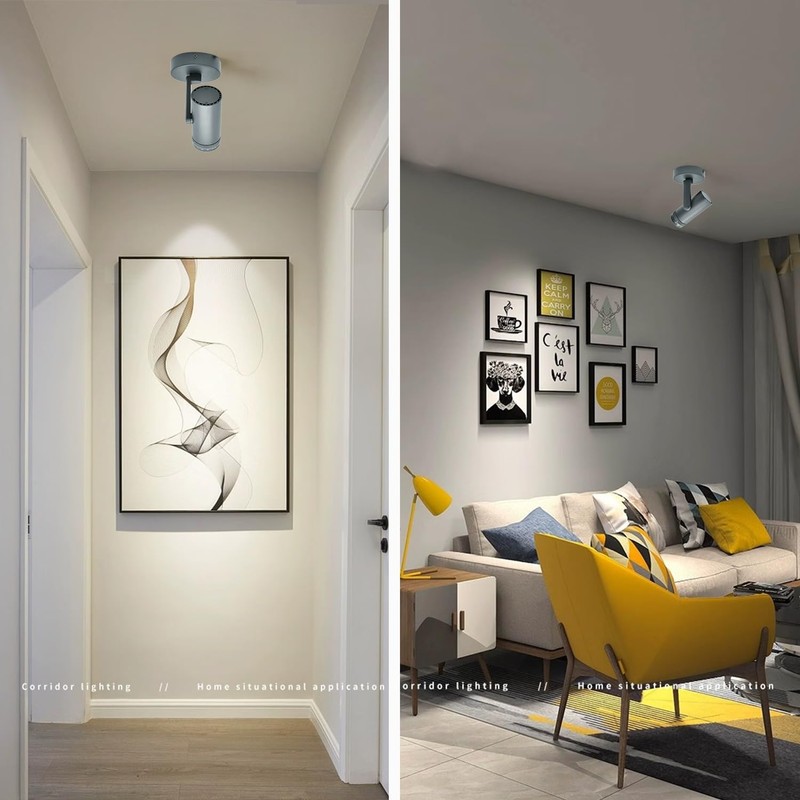 Marknice 15W LED Dimmable and Zoomable Ceiling Spotlight with Anti-Glare
