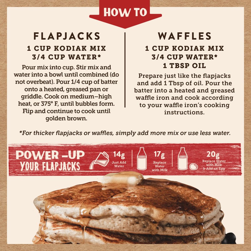 Kodiak Cakes Power Cakes Protein Pancake Mix & Waffle Mix