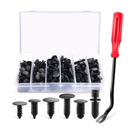 Mandark 146PCS Car Bumper Shield Retainer Clips, Nylon Auto Body Bumper Retainer Rivets Kits with Fastener Remover, Vehicle Clips Replacement, Compatible with Allure Achieva Aztek