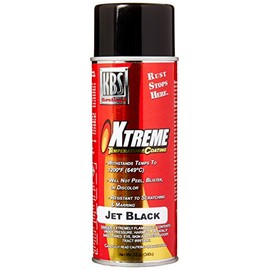 KBS Coatings 65102 Jet Black Xtreme Temperature Coating - 12 fl. oz.