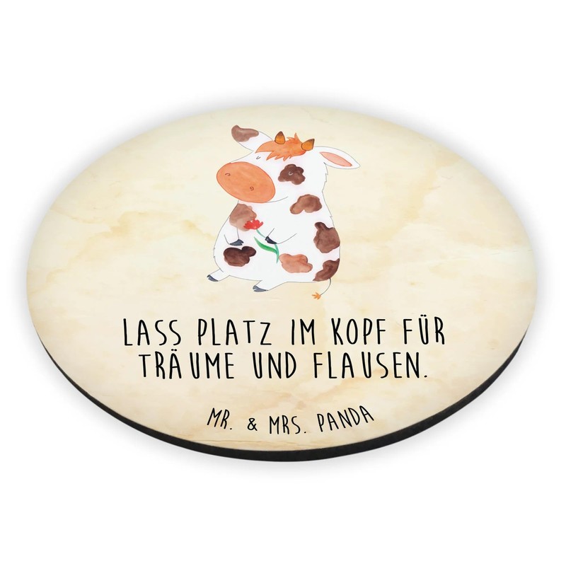 Mr. & Mrs. Panda Round Magnet Cow Gift Yard Animals