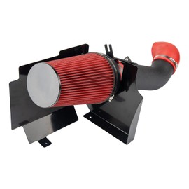 KAX 4“ Cold Air Intake Kit for 2000-2006 Avalanche 1500 5.3L,2002-2006 Yukon XL 2500 8.1L,6.0L,Yukon XL 1500 5.3L,6.0L,Black & Red Aluminum Car Air Intake Kit
