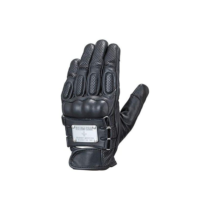 Yellow Corn Leather Gloves YG-250-BK-M