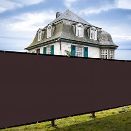 Shade&Beyond 4' x 50' Privacy Screen Fence Sand Heavy Duty 150 GSM Sand Fencing Mesh Shade Net Cover for Wall Garden Yard Backyard Indoor Outdoor Home Decoration