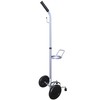 Resone Lightweight Single Oxygen Tank Cart, Adjustable Handle, Durable Powder-Coated
