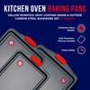 BAKKEN Cookie Sheets for Baking Nonstick Set - 3-Piece Stackable