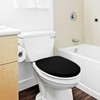 Toilet Lid Cover, Black Seat Covers for Bathroom Set Bowl