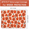 Red Poppy Flowers Stove Top Covers,Abstract Stove Cover,Anti-Slip Heat Resistant
