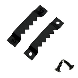 EesTeck 30 Pack Large Heavy Sawtooth Picture Hangers Steel Picture Hangers with Screws Picture Hang Solutions, for Hanging Clock Paintings Artwork Picture Frame Hook Photos (Black，Supports 50 lbs)