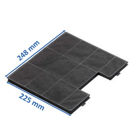 EVAYP Activated carbon filter, suitable for Amica KF17142 Baumann FWK 240 Domatix KCC 705 kitchen hoods, cooker hoods