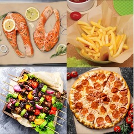 Comfylife 200 Parchment Sheets - No Curl, No Tear, No Burn Baking Paper (16 x 12 inch) Precut, Unbleached Parchment Paper for Baking & Cooking