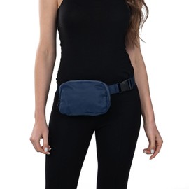 Fanny Belt Pack for Women Crossbody Bag for Sports Adjustable Strap (Navy Blue)
