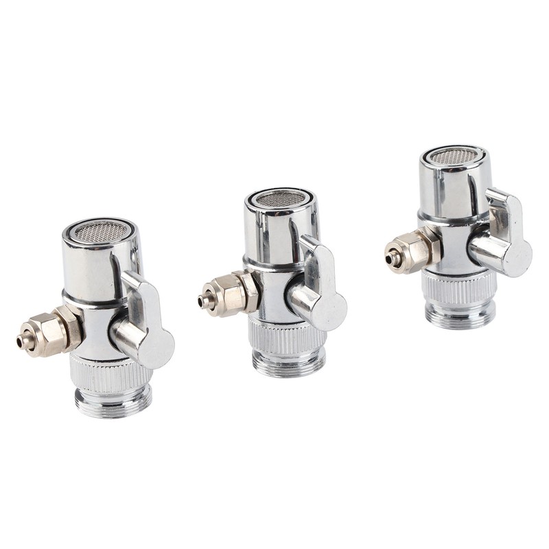 3pcs G1/4 Sink Faucet Diverter Valve High Temperature Resistance Universal