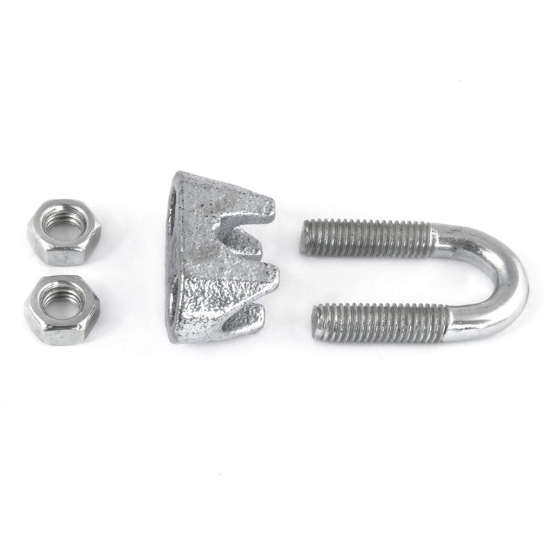 10 pcs galvanised steel wire rope clip DIN 741 8mm