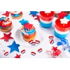 Patriotic USA Cherry Barrels Hard Candy, Kosher Certified, Individually Wrapped,