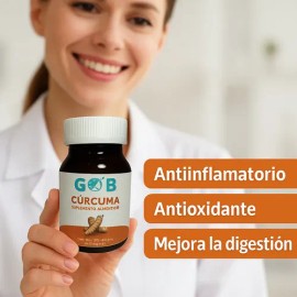 Cúrcuma En Polvo - 60 Cápsulas - Suplemento Alimenticio Sabor Sin sabor