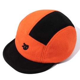 CLAPE Short Brim Baseball Cap, Winter Fleece Warm Unstructured 5 Panel Hat for Women Men Casual Umpire Trucker Dad Hats