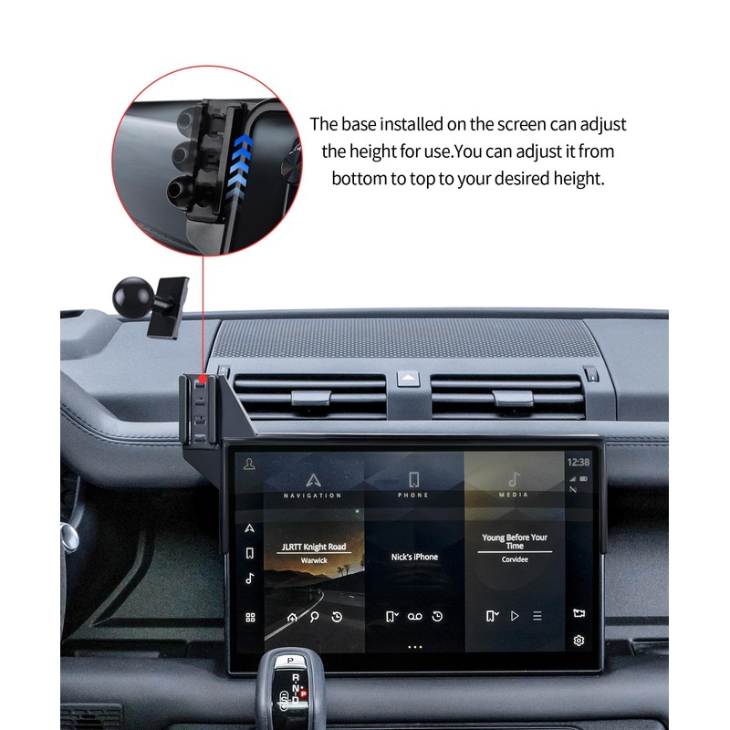 Masergogo Wireless Charging car Phone Holder for Land Rover Defender