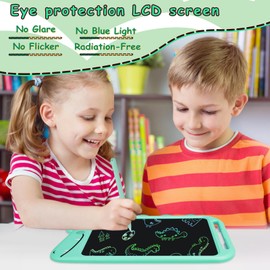 2024 Toddler Toys for 2 3 4 5 6 7 8 Year Old Boys Girls Gifts, 10 Inch LCD Kids Writing Tablet Toys Doodle Board, Dinosaur Toys Drawing Pad for Kids 3 4 5 Year Old Boy Girl Birthday Gifts (Green)