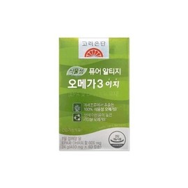 Korea Eundan Vegetable Pure Altige Omega 3 Easy 400mg 60 Capsules mjc / 고려은단 식물성 퓨어 알티지 오메가3 이지 400mg 60캡슐mjc