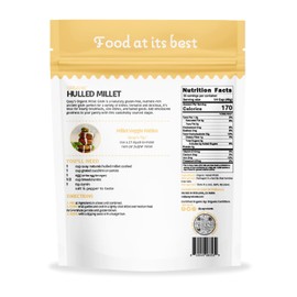 Quay Naturals Organic Hulled Millet, 2.5 lbs, USA Grown, Non-GMO, Gluten-Free