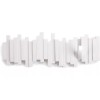 Umba Perchero Colgador Con 5 Ganchos Abatibles Color Blanco
