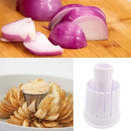 Onion Blossom Maker, Fruit Vegetable Cutter Blooming Onion Cutter Reusable Onion Slicer Cutter Onion Blooming Cutter Onion Blossom Maker Set for Fried Onion Blossoms