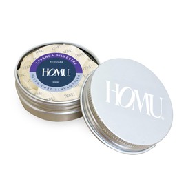 Homu | 1 Pieza Desodorante Natural Zero Waste Con Lata Lavanda Silvestre Regular - Fórmula original para todo tipo de piel (con Bicarbonato de sodio) - Cont. 55 grs. Por pieza (1 Pieza + Lata (Lavanda Silvestre Regular))