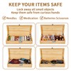 Amcortn Upgraded Knife Box, Knife Lock Box Kitchen Knife Storage