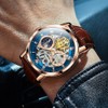 OLEVS Skeleton Watches for Mens Automatic Mechanical Self Winding Tourbillon