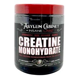 Creatina Monohidratada Insane Labz 300g 60 Servs Sin Sabor                                                                                            