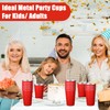 Mimorou 20 Pack Stainless Steel Pint Cups Metal Cups Unbreakable