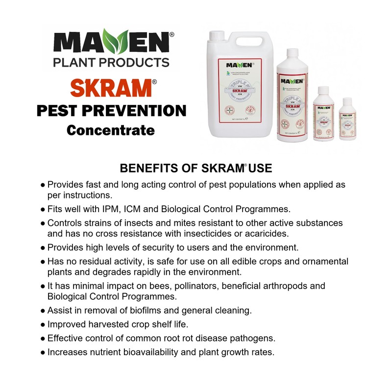 Maven SKRAM 100ml Antifeedant Pest Controller for All Plants (Makes