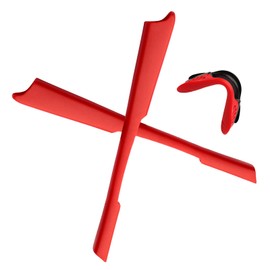 EZReplace Nose Pad Nosepieces & Earsocks Rubber Kits Replacement for Oakley M2 Frame OO9212 Sunglasses - Fits Oakley M2 Frame (Red)