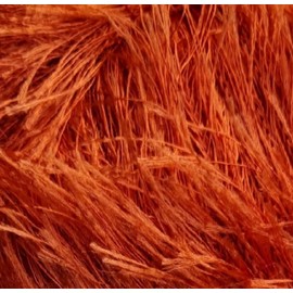 Lukche Eyelash Fun Fur Yarn Premium 100% Polyester 164 Yds (150 Mt), 3.53 Oz (100 Gr) Colorful Crochet Yarn Dıy Hand Knitting. (Cooper, 1 Skein)