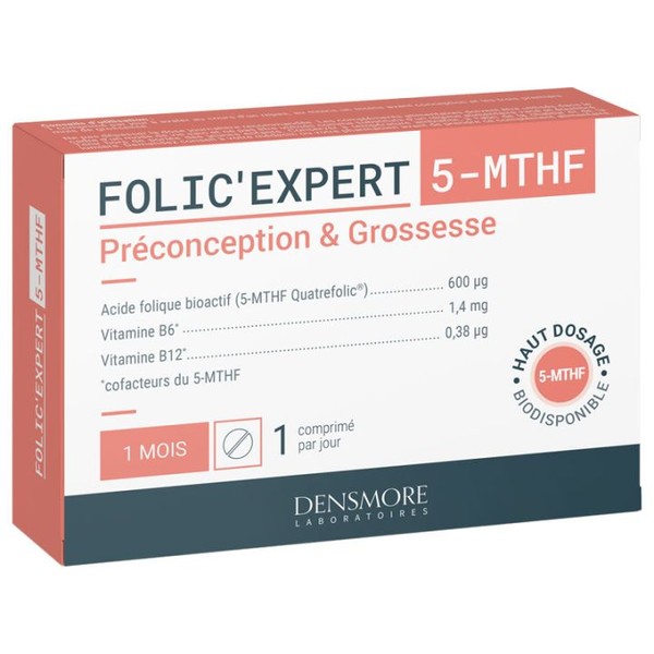Densmore laboratoire Gynécologie Folic Expert 5-Mthf Préconception & Grossesse Densmore comprimés, 30 tablets