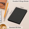 PATIKIL B5 Binder Cover, 9 Round Ring Binder Protector Kraft