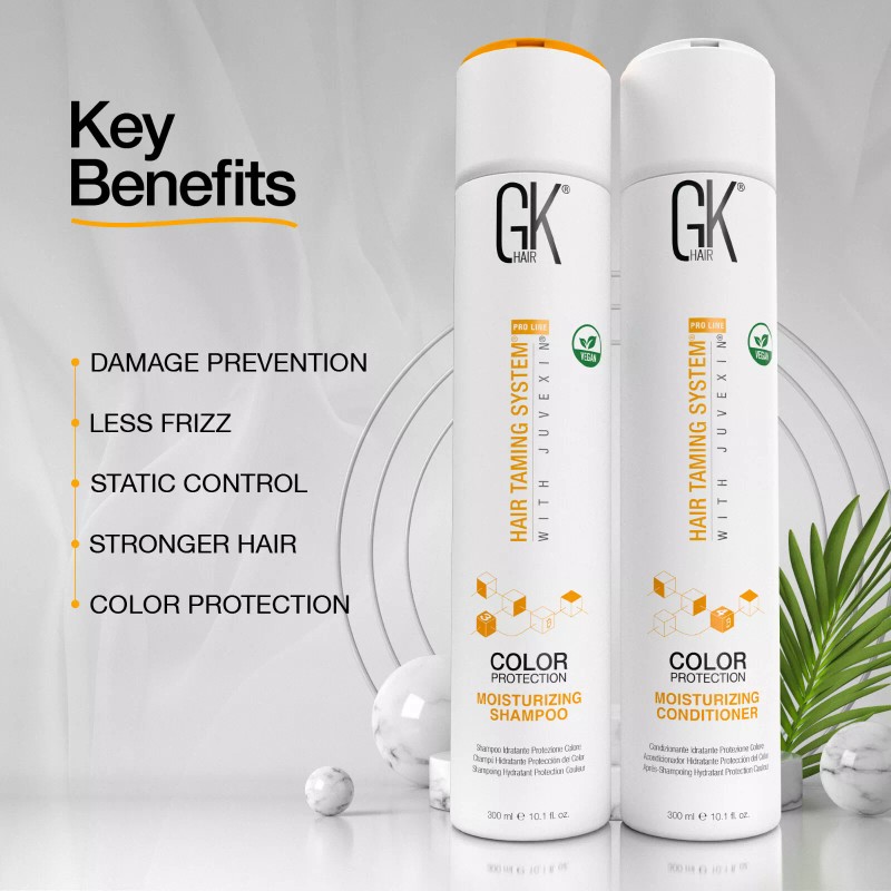 Champú y acondicionador hidratante GK HAIR limpieza seca sin sulfato