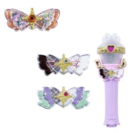 BANDAI Kimi and Idol Pretty Cure ♪ Kimi and Idol Transformation Glitter Showtime Microphone (Bonus: Pretty Cure Kirarun Ribbon, Cure's Cure & Cure Kiss Ver.)