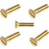 6-32 x 3/4" Solid Brass Oval Head Machine Screws Slotted Drive Quantity 50 - Unused, Undamaged Item