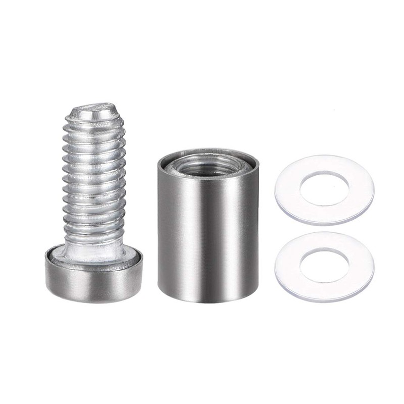 sourcing map Pack of 4 Screw Mounting Wall Mount Acrylic