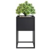 DesignM Steel Flower Stand with Pot 24 x 24 x
