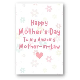 Second Ave Pink Hearts Mother in Law Happy Mother's Day Card For Mum