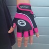 Optimum Women's Nitebrite Fingerless Gloves - Black/Pink, XX-Small