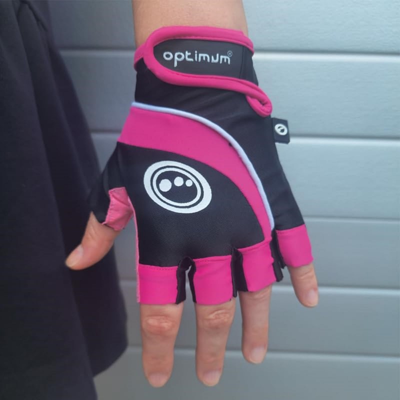 Optimum Women's Nitebrite Fingerless Gloves - Black/Pink, XX-Small