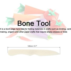 Bone Folder & Creaser Tool - Scoring, Folding for Origami, Paper Crafts, Bookbinding, Leather Crafts and Card Making & Folding Paper, White (100% Cattle Bone)