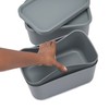 Iris Ohyama, Set of 3 Plastic Storage Boxes with Lids