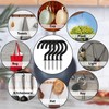 benlidoner 120Pcs Cup Hook Metal Ceiling Hooks Multipurpose Vinyl Coated