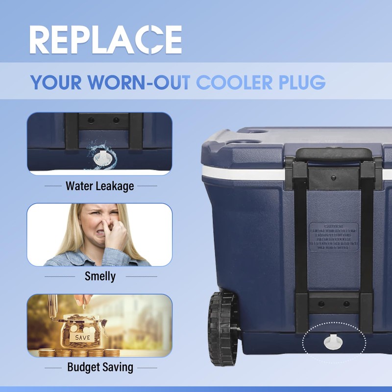 PROSOCOOL Cooler Drain Plug Kit Replacement for Coleman Xtreme Coolers
