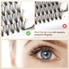 Lunamoon DIY Cluster Eyelashes, Individual Eyelashes for Eyelash Extension, DIY